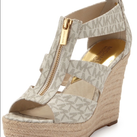 Michael Kors Shoes - Michael Kors Damita wedge sandals size 10